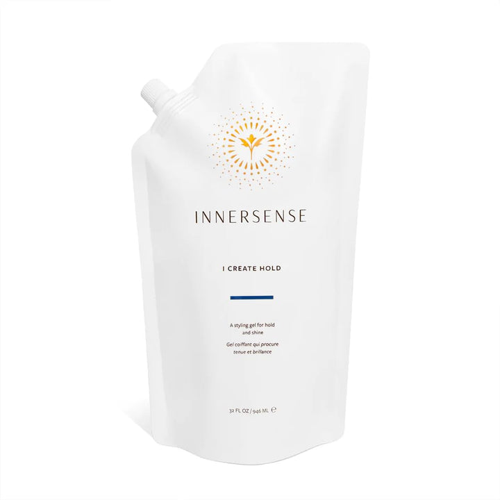 INNERSENSE refill pouch front view showing label and capacity, supports sustainable refill