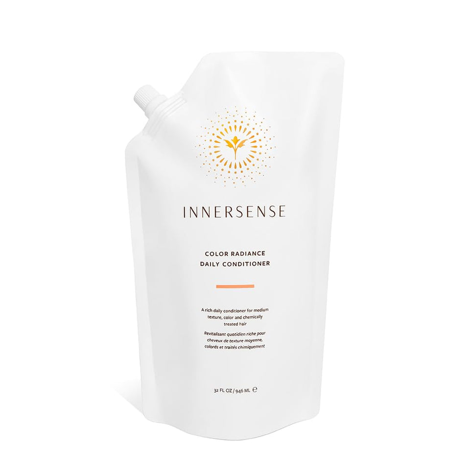 INNERSENSE refill pouch front view showing label and volume benefits