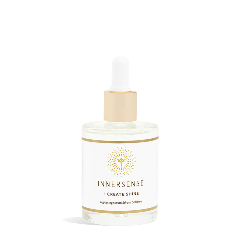 INNERSENSE front packaging showing bottle and label, clear product benefit