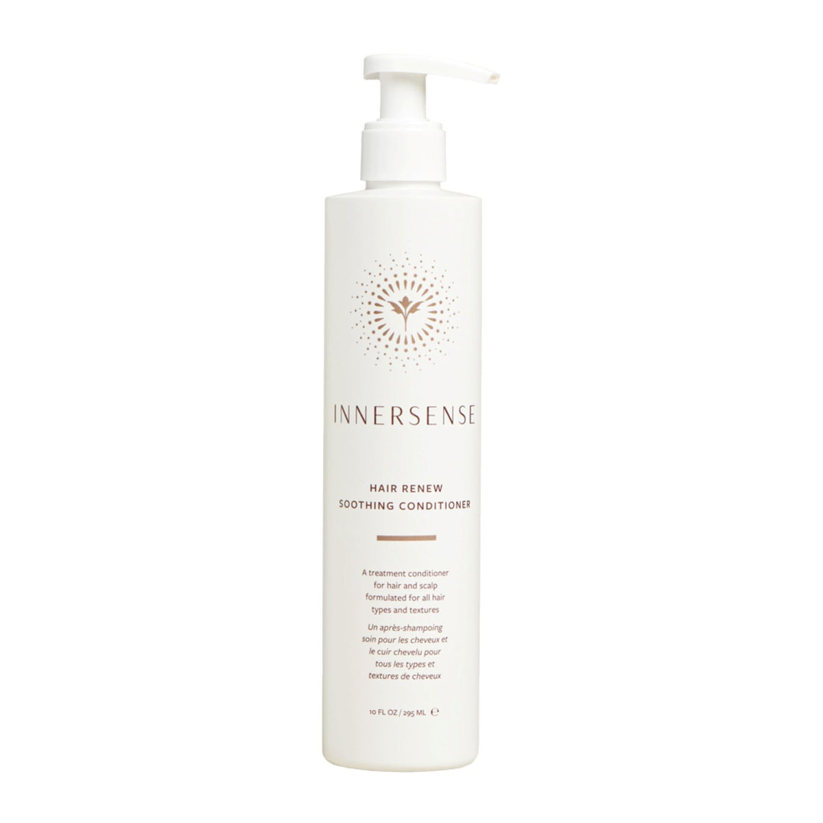 INNERSENSE front packaging showing bottle and branding for clean hair benefits