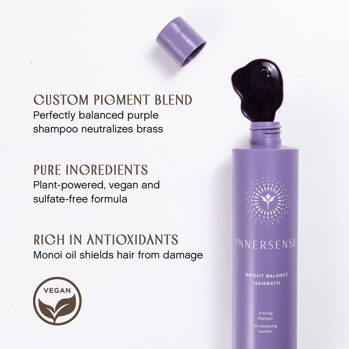 INNERSENSE bottle in hand showing 10 fl oz size for clarity