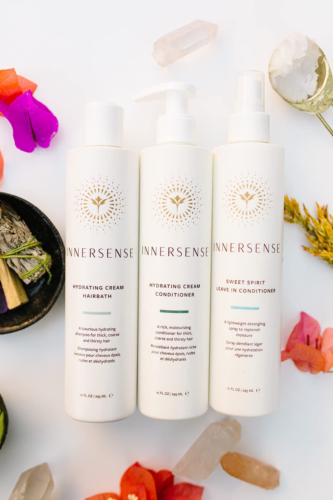 INNERSENSE close-up of product texture and pump illustrating smooth moisturizing formula