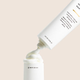 INNERSENSE mask on bathroom shelf conveying clean-beauty lifestyle