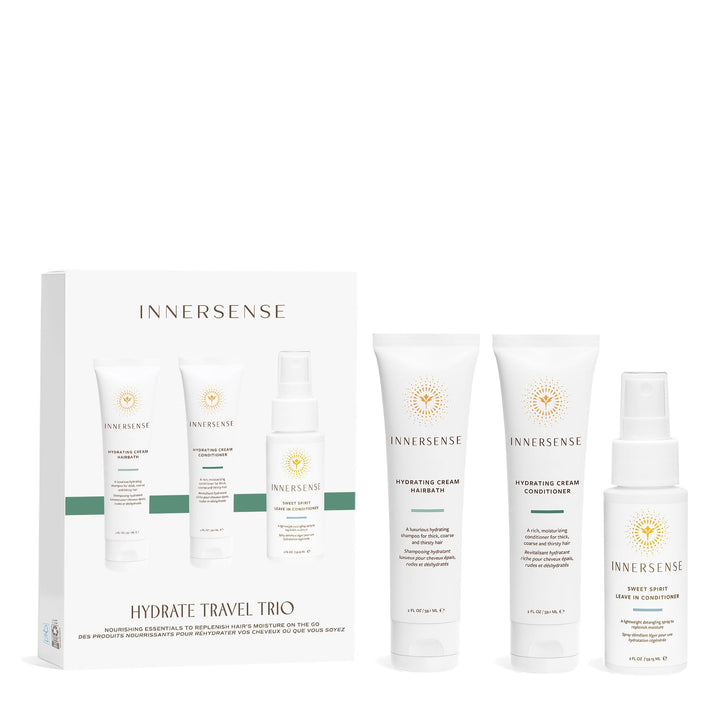 INNERSENSE trio front packaging showing compact travel set benefits