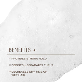 INNERSENSE styling foam being scrunched into wet curls for definition