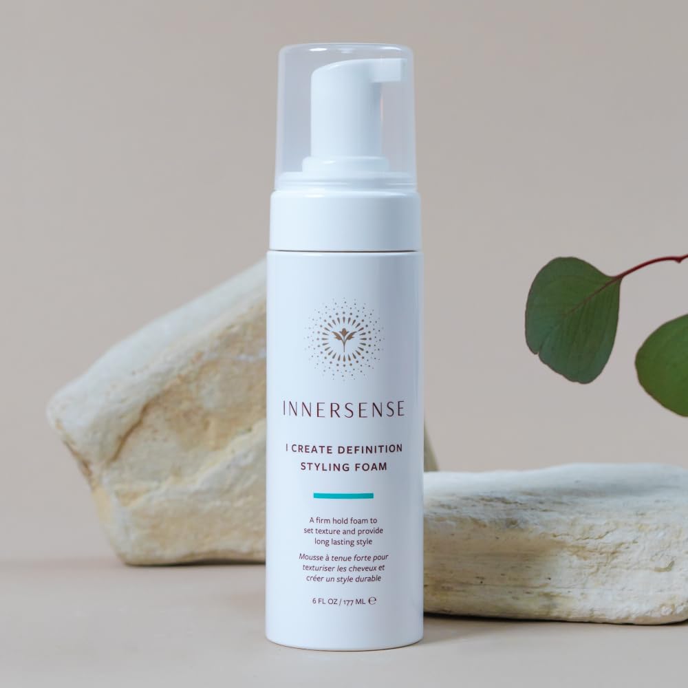 INNERSENSE bottle on bathroom shelf in natural routine for clean styling