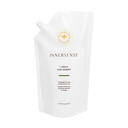 INNERSENSE front view of 32 oz refill pouch showing branding and label benefit