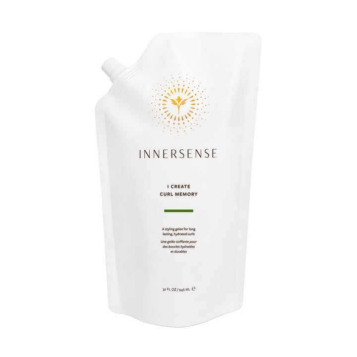INNERSENSE front view of 32 oz refill pouch showing branding and label benefit