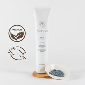 INNERSENSE label close-up highlighting organic ingredients and cruelty-free claim