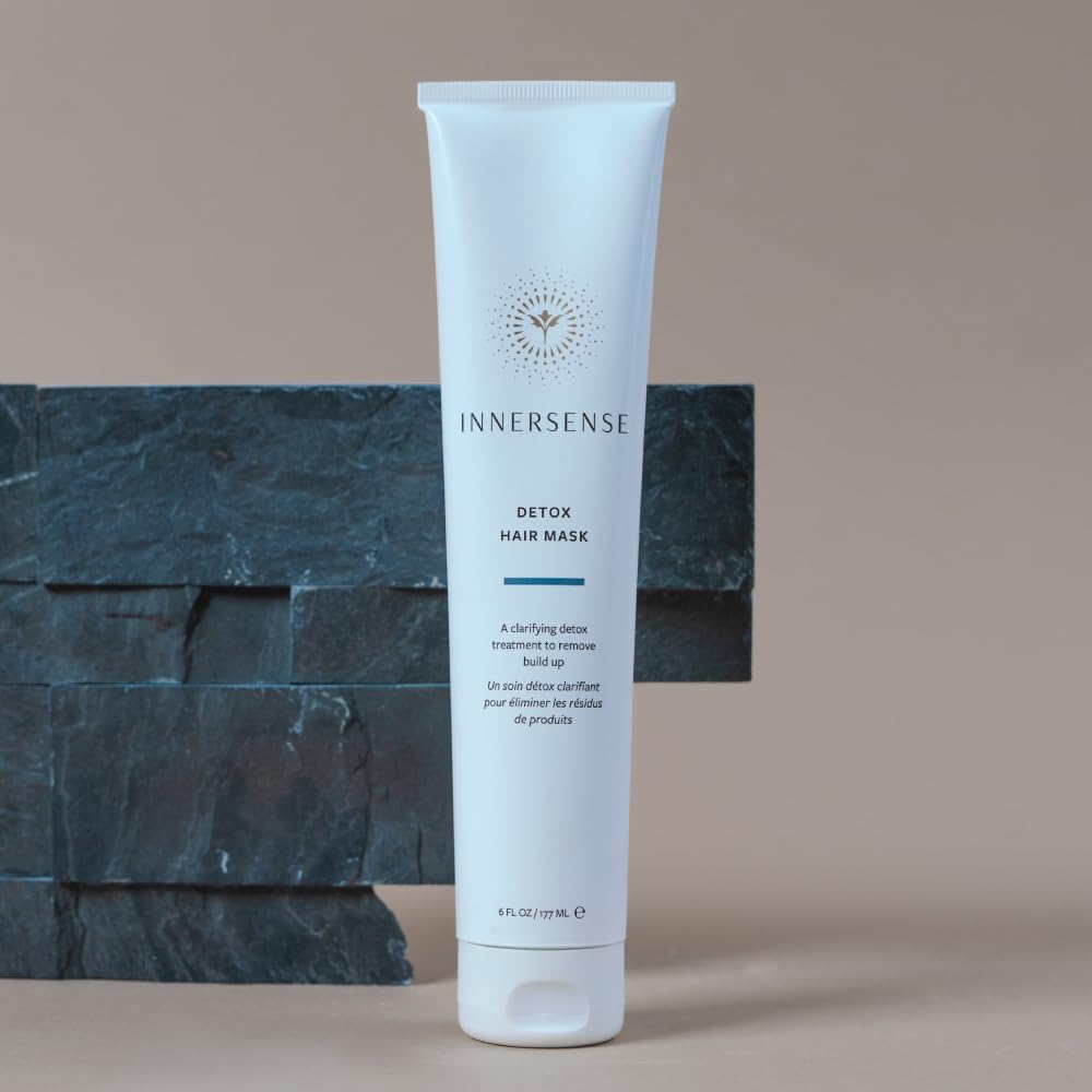 INNERSENSE mask applied on curly hair before rinse showing improved manageability