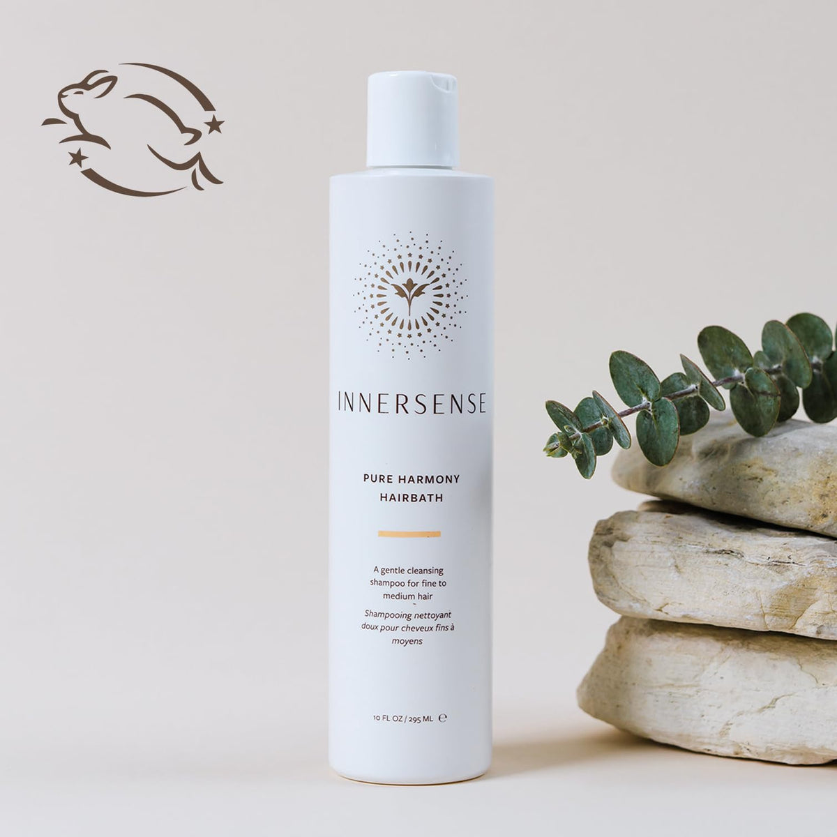 INNERSENSE shampoo lather texture close-up showing gentle foam