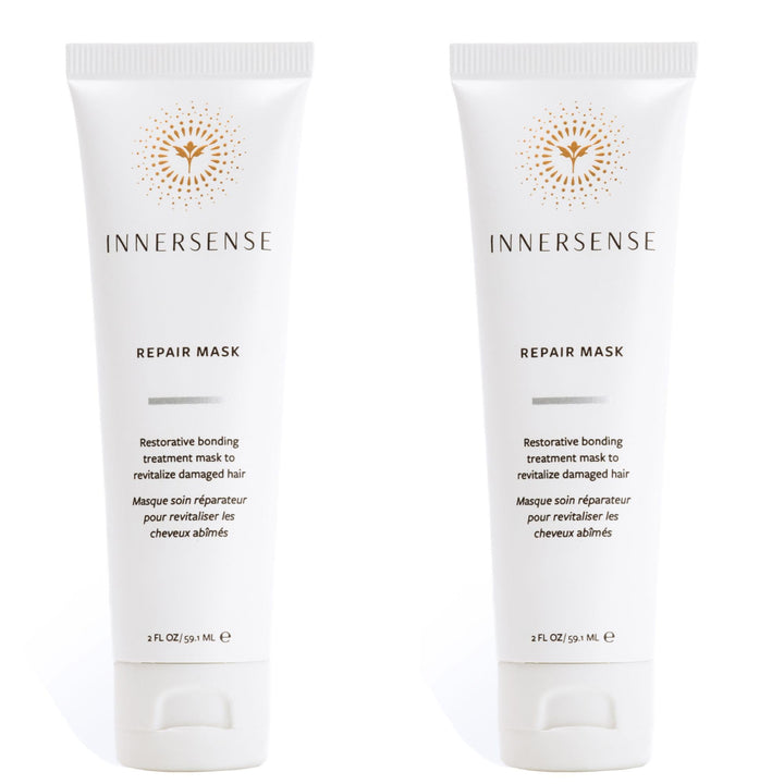 INNERSENSE front packaging showing restorative repair mask and clear labeling benefits
