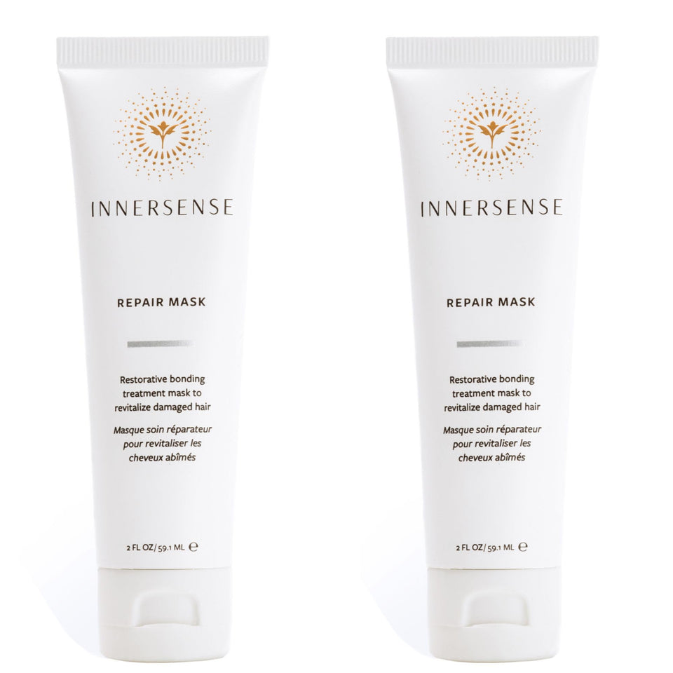 INNERSENSE front packaging showing restorative repair mask and clear labeling benefits