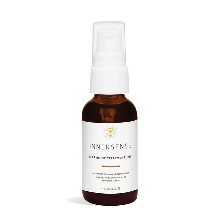 INNERSENSE front bottle showcasing clean organic treatment oil and brand clarity