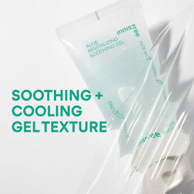 innisfree spreading gel on arm to calm sun-exposed skin
