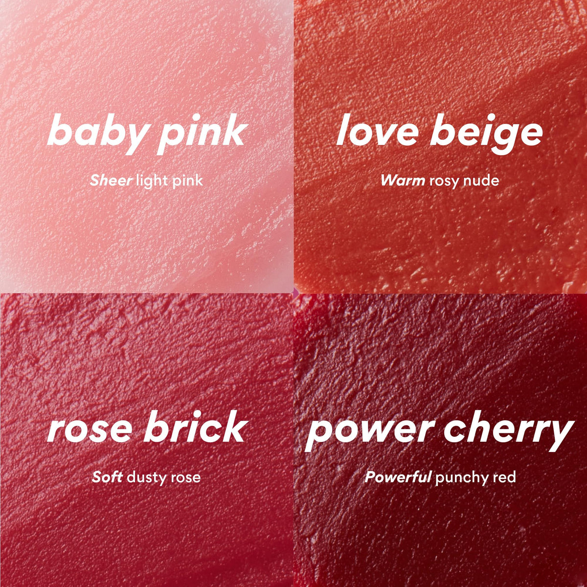 innisfree application on lips of model demonstrating natural glossy finish