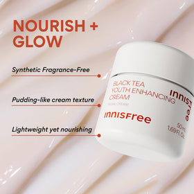 innisfree open jar revealing smooth gel-cream texture for fast absorption