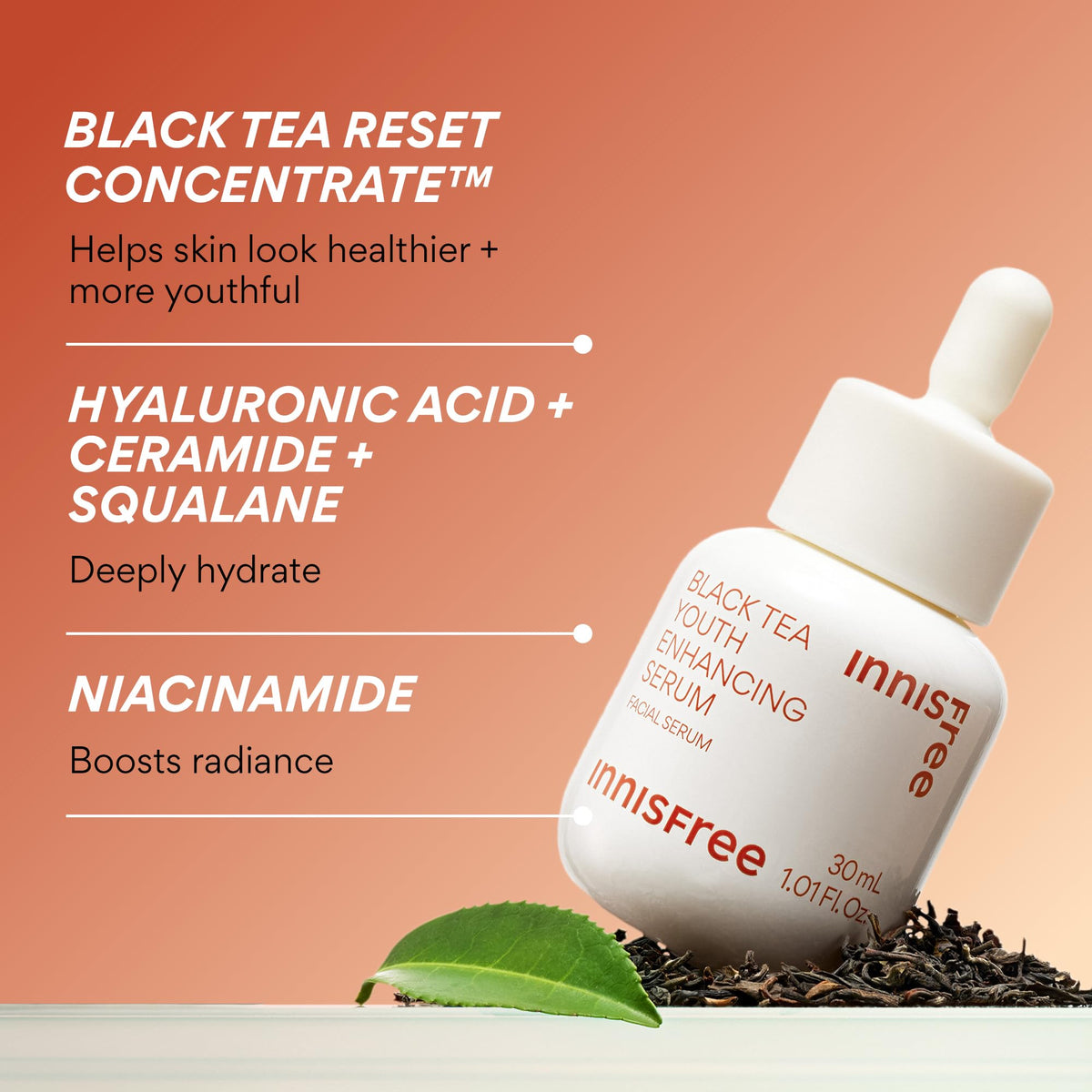 innisfree serum texture on hand showing lightweight hydration and absorption