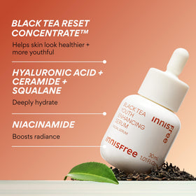 innisfree serum texture on hand showing lightweight hydration and absorption