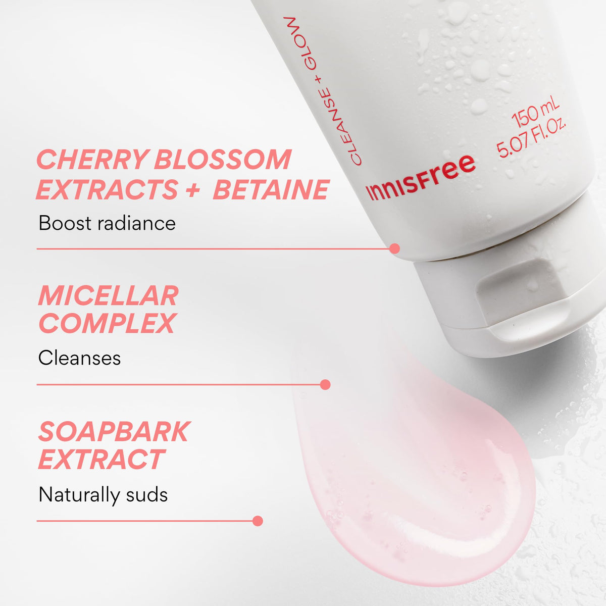 innisfree pump dispensed in hand demonstrating easy application benefit