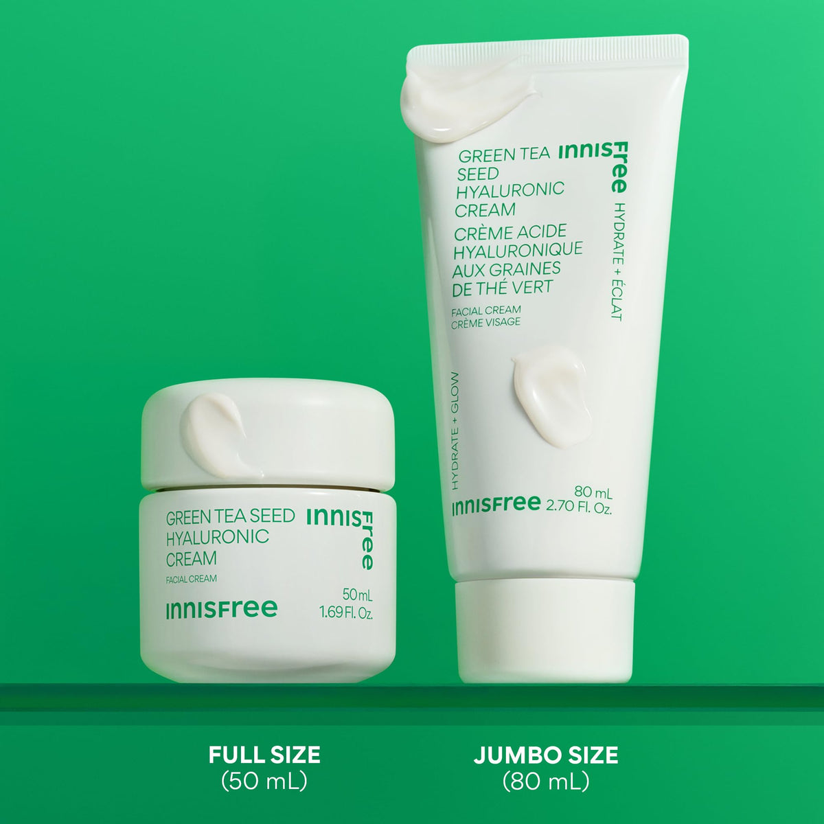 innisfree cream texture close-up showing silky finish and absorbency benefit