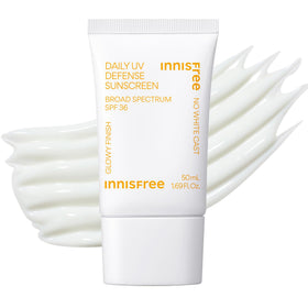 innisfree front packaging showing bottle and SPF benefit