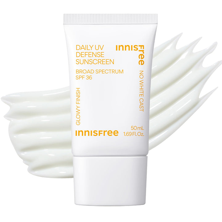 innisfree front packaging showing bottle and SPF benefit