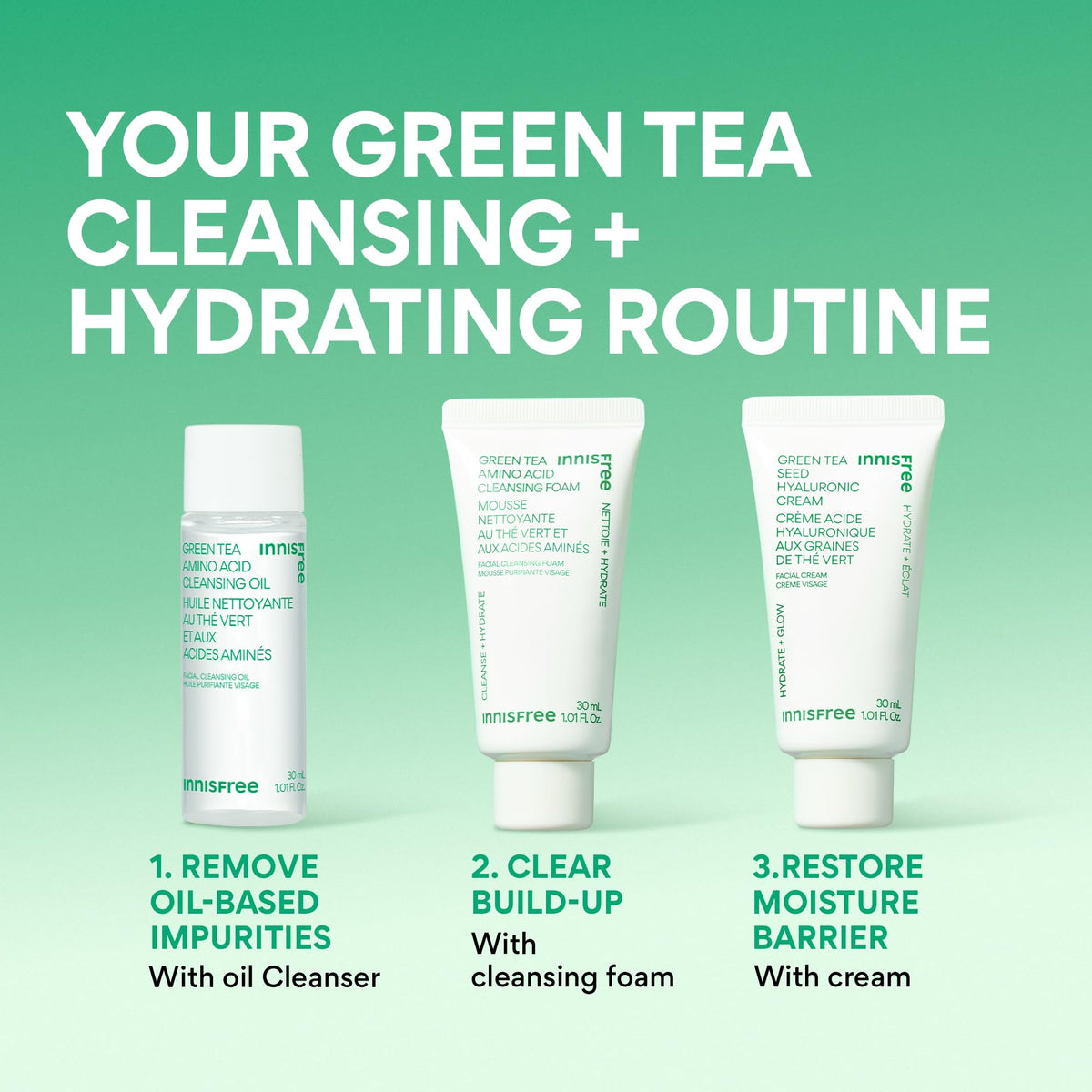 innisfree gift box presentation styled as a presentable skincare set