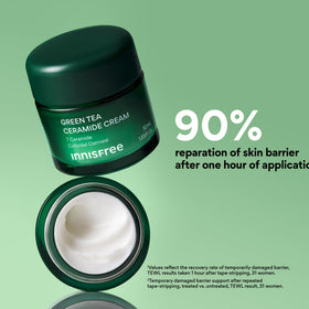 innisfree cream texture close-up demonstrating breathable smoothness