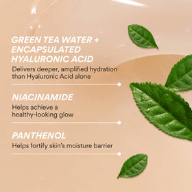 innisfree serum being applied on hand to show fast absorption and immediate hydration benefit