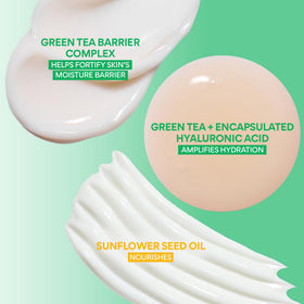 innisfree green tea serum bottle close-up highlighting hydrating formula