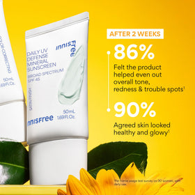innisfree green tint blended on cheek demonstrating redness neutralizing effect
