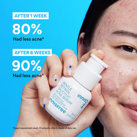 innisfree ingredient label highlighting salicylic acid and green tea complex benefits