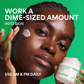 innisfree lifestyle bathroom routine with product showing daily use benefit
