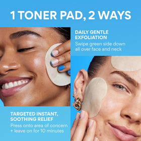 innisfree pads on bathroom counter in routine demonstrating convenient daily use benefit