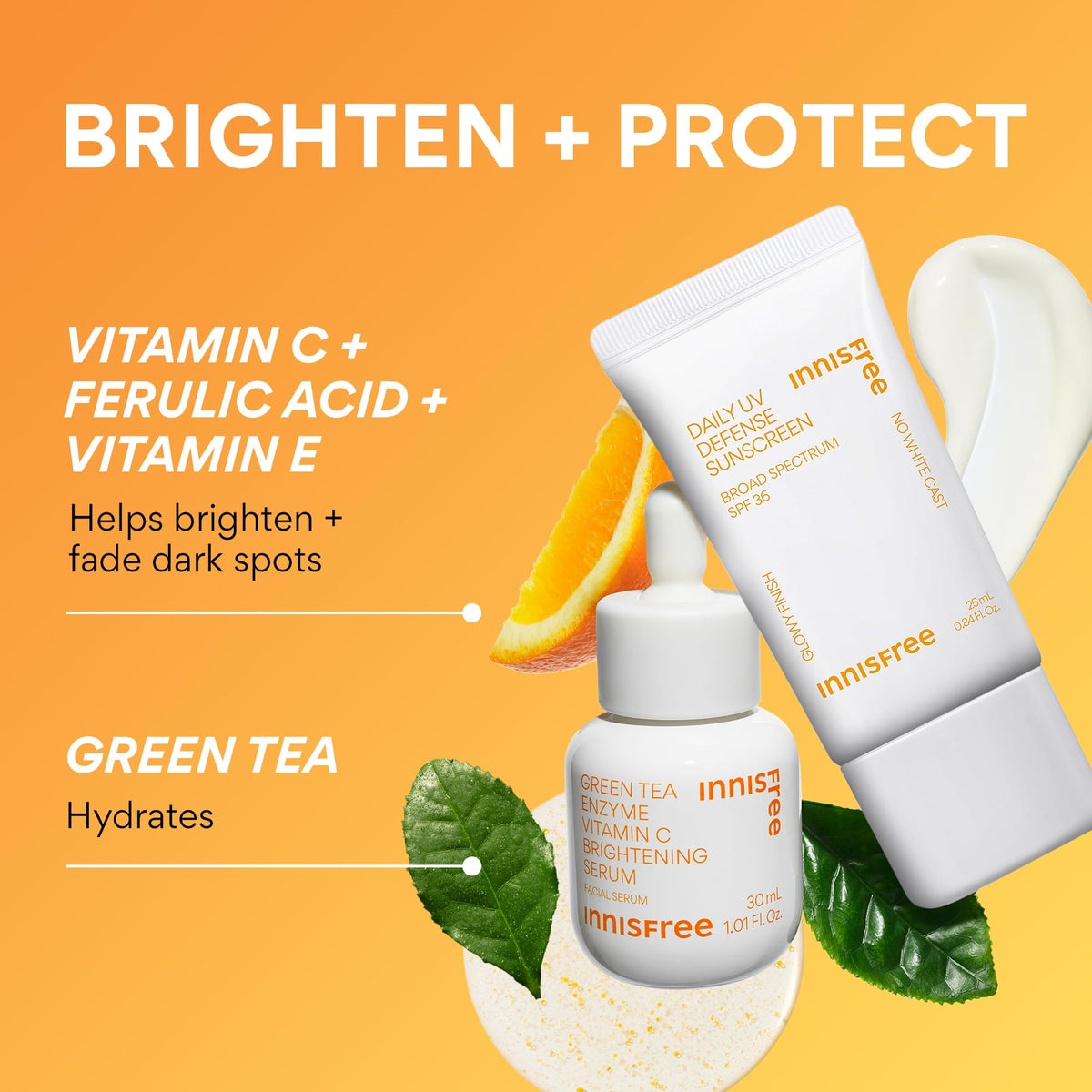innisfree products styled on bathroom vanity to show everyday skincare routine compatibility