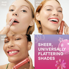 innisfree lip balm in hand showing size and travel convenience