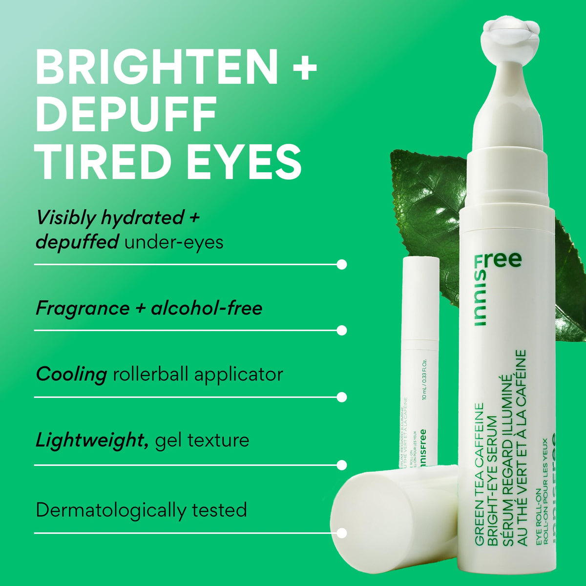 innisfree metal roller close-up delivering cool massage benefit