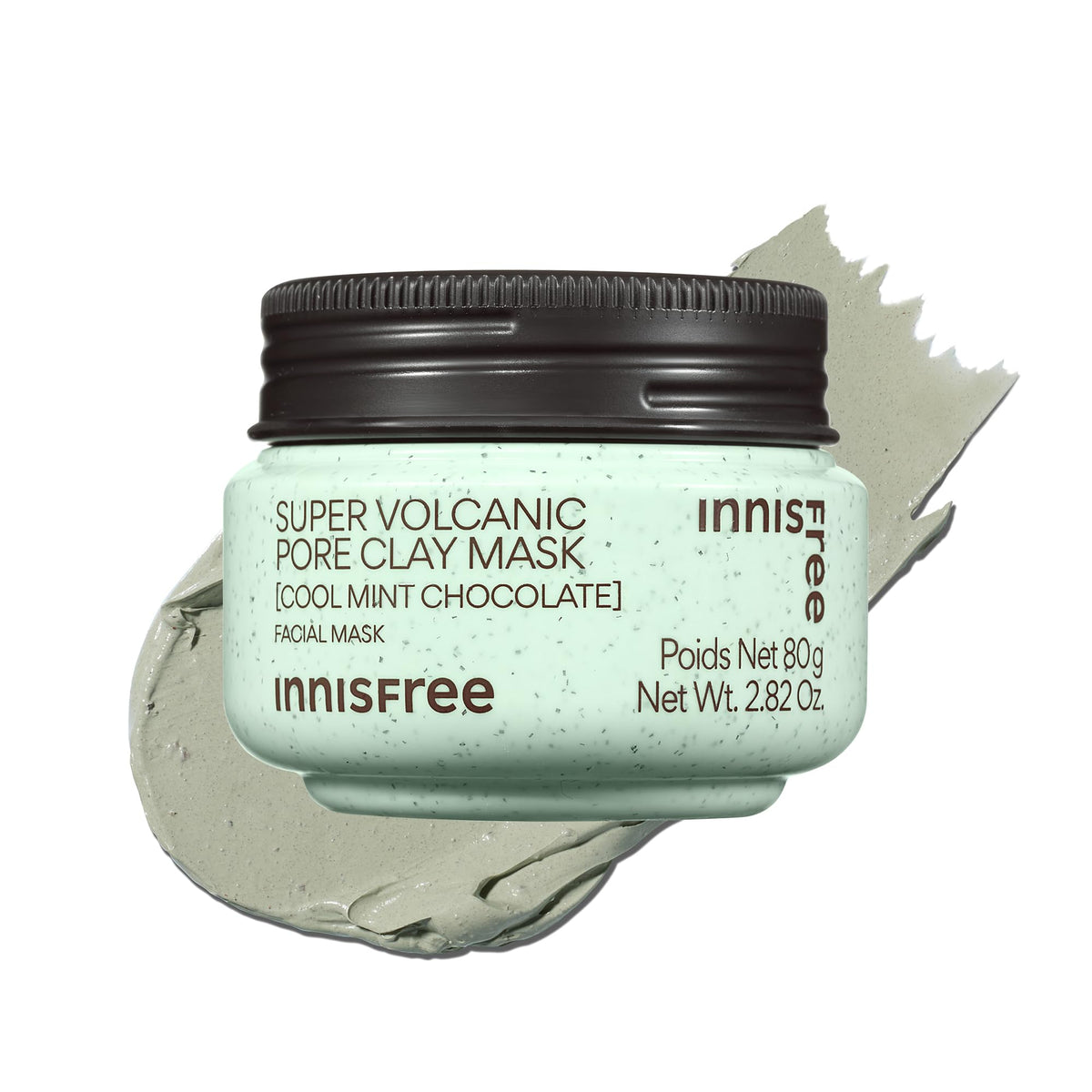 innisfree jar front view showing label and cooling mask — clear product benefit
