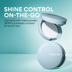 innisfree compact closed with branding for portable shine control benefit