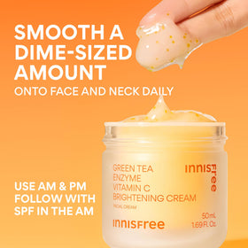 innisfree label and directions detail shot, clear usage instructions visible