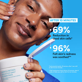 innisfree pad saturated with solution highlighting hydrating formula benefit