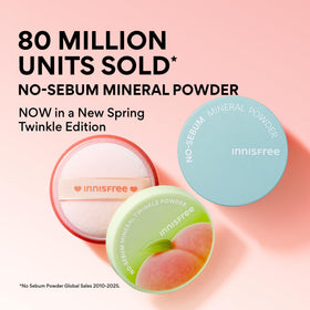 innisfree in-use application on skin illustrating mattifying effect and smoother-looking complexion