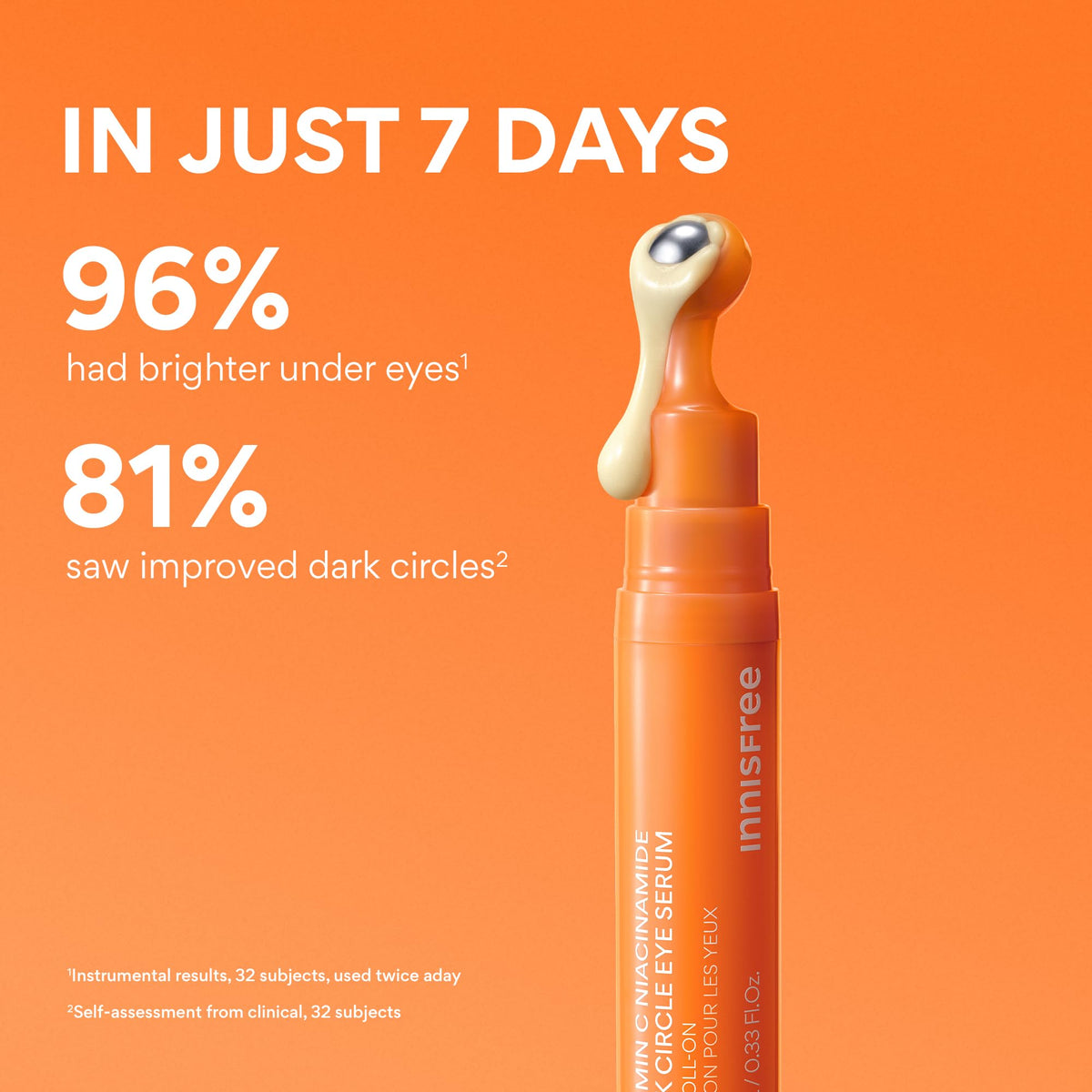 innisfree serum texture creamy swirl that absorbs quickly and smoothly