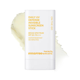 innisfree front packaging of sunscreen stick showing compact design and portability