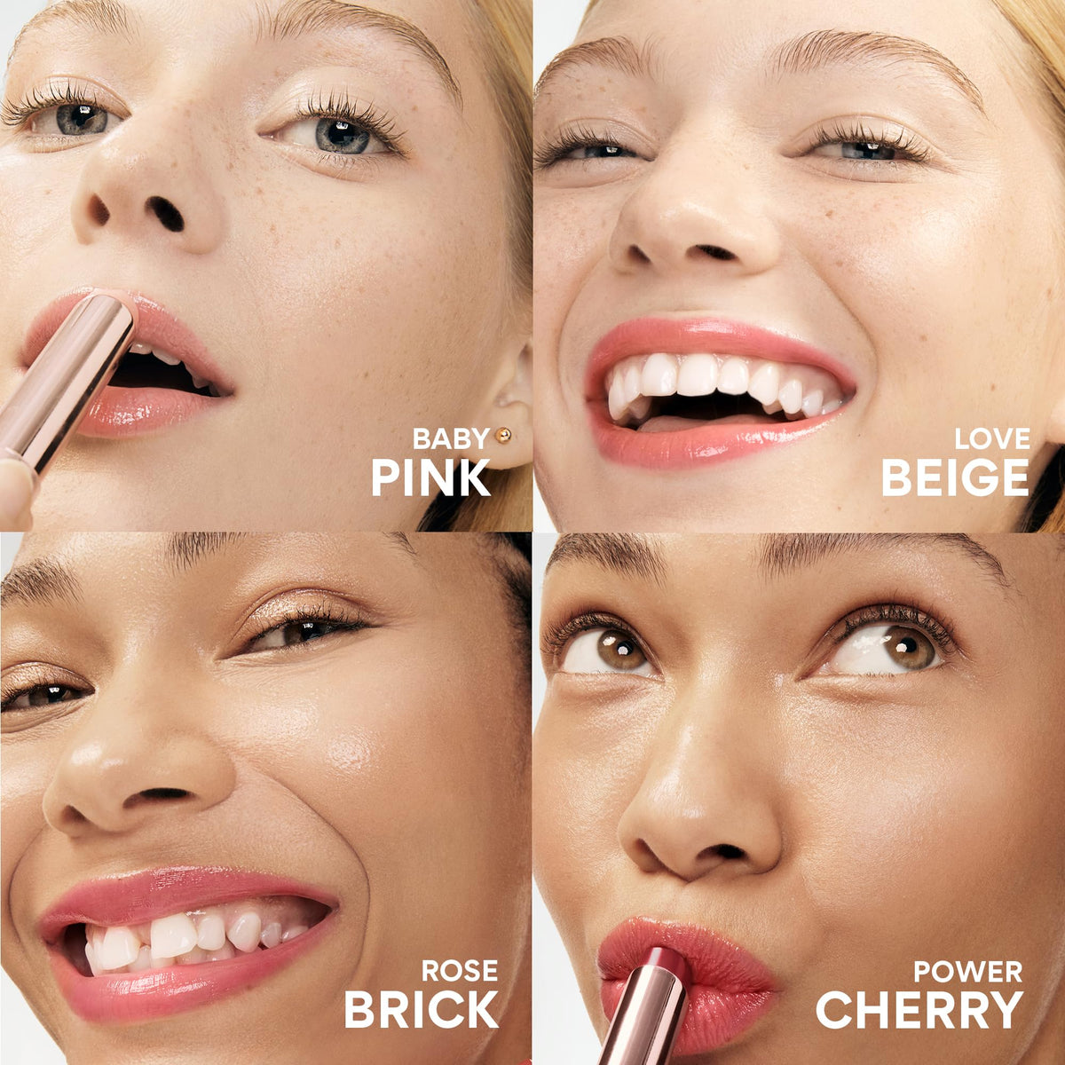 innisfree swatch on hand displaying baby pink tint and buildable color