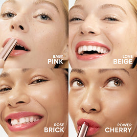 innisfree swatch on hand displaying baby pink tint and buildable color