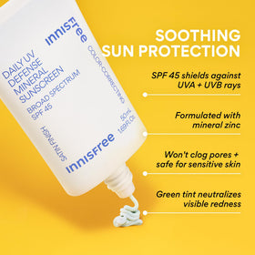 innisfree texture closeup highlighting lightweight cream and smooth spreadability