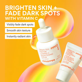 innisfree mini Vitamin C Brightening Cream tube, travel-size cream for hydration and glow
