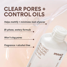 innisfree shaking the bi-phase formula to show activation and consistent mixing benefit